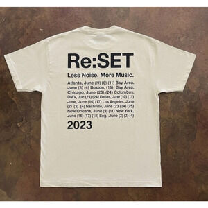 NEW Re:SET 2023 Concert Tour Shirt - L - boygenius Steve Lacy LCD Soundsystem